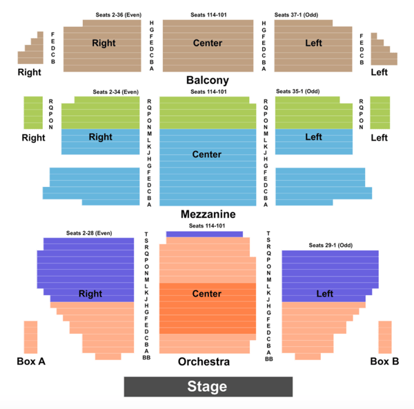 St. James Theatre Seating Chart + Section, Row & Seat Number Info
