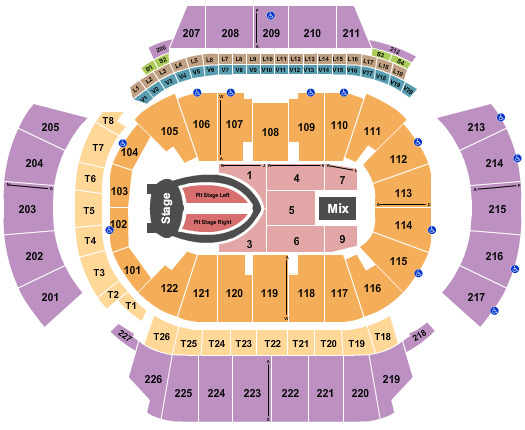 Philips Arena Concert Seating Chart With Rows