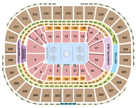 Seating Chart Td Garden Hockey