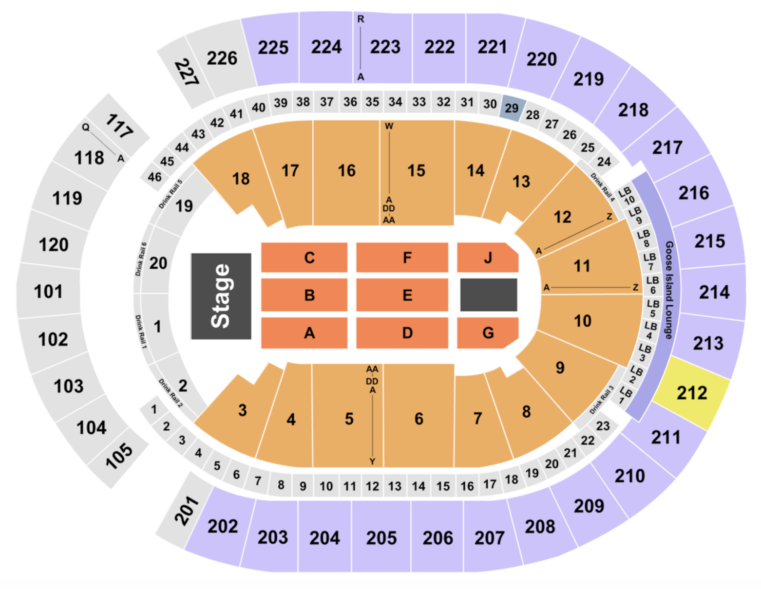 T - Mobile Arena Seating Chart + Section, Row & Seat Number Info