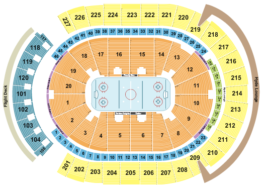 Breakdown Of The T-Mobile Arena Seating Chart