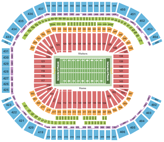 Rose Bowl Football Seating Chart