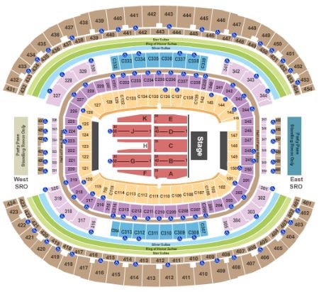 Dallas Cowboys Stadium Seating Chart