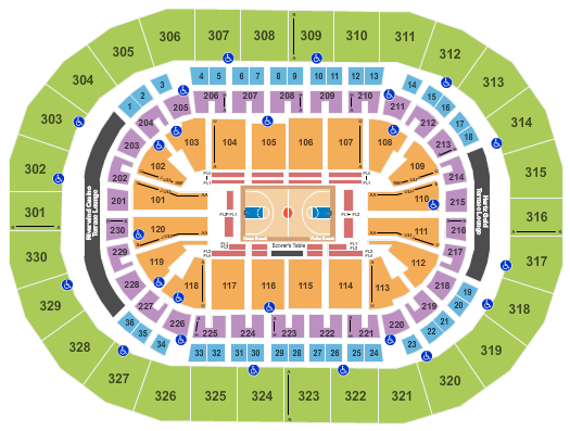 chesapeake energy arena seating chart rows seats and u2 first energy seating chart