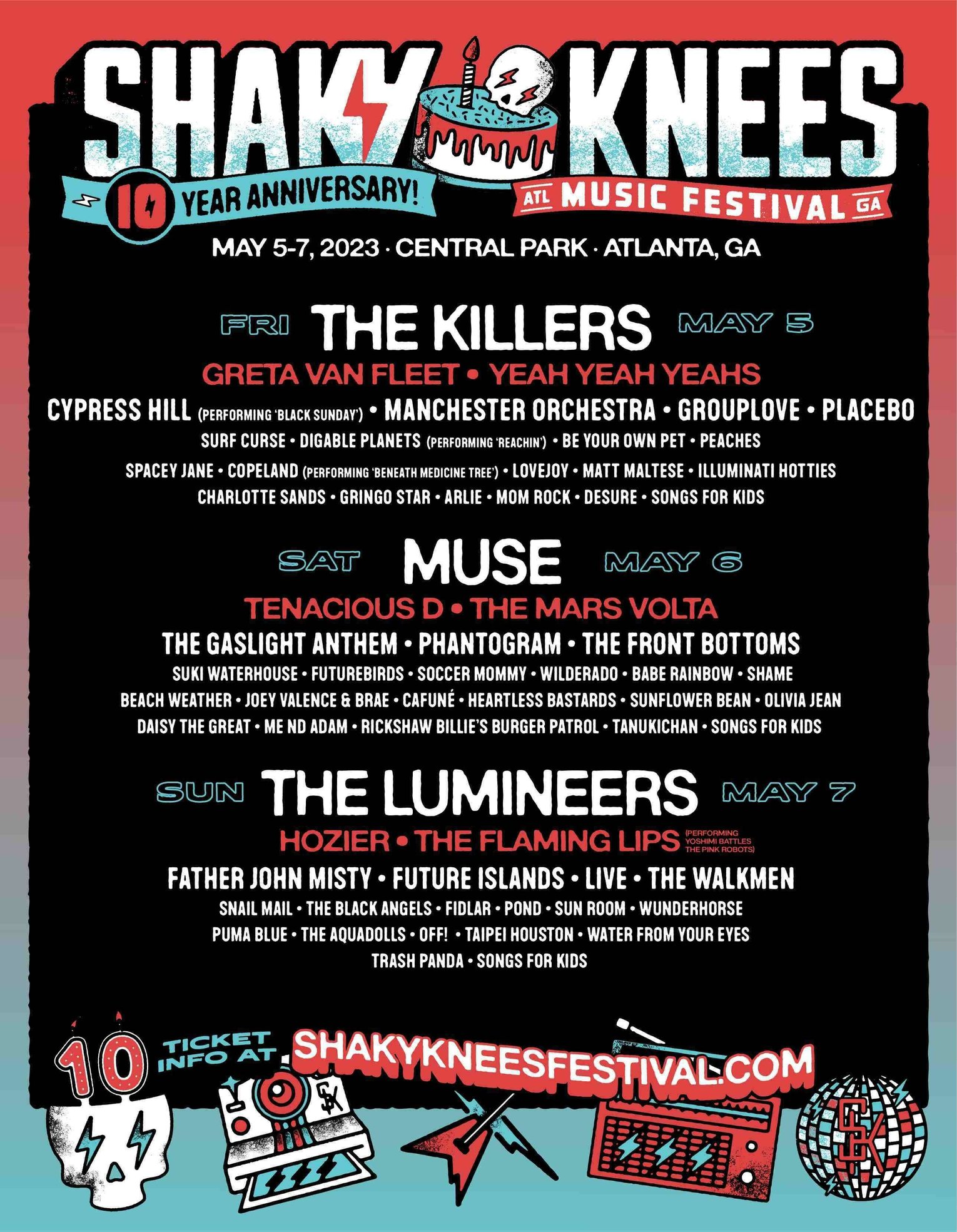Where To Find Cheap Shaky Knees Tickets + 2023 Lineup