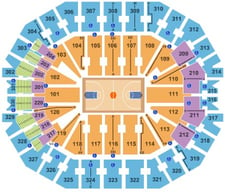 KFC Yum! Center Seating Chart + Rows, Seats and Club Seats