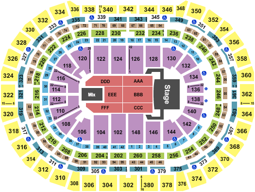 Seating Chart Pepsi Center Avalanche