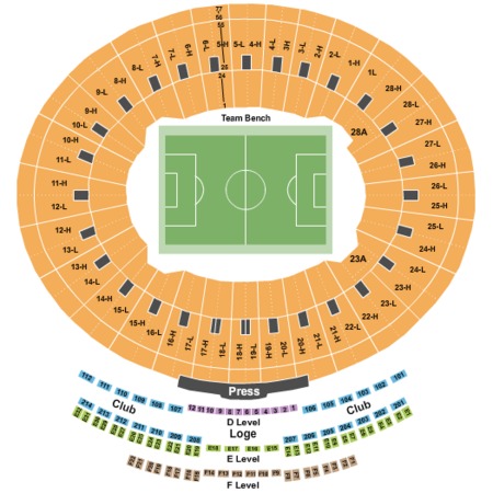 Rose Bowl Seating Chart + Rows, Seat Numbers and Club Seat Info