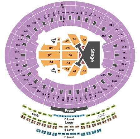 Cowboy Stadium Seating Chart Taylor Swift