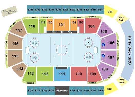 Mullett Arena Seating Chart + Rows, Seats and Club Seats