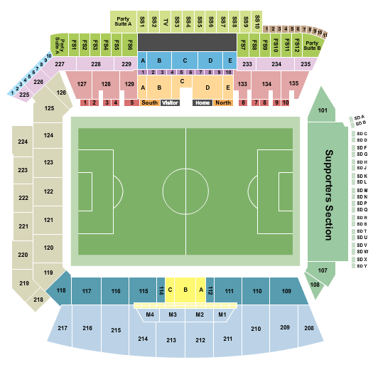 Santa Ana Stadium Seating Chart