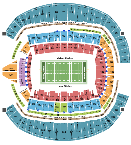 CenturyLink Field Seating Chart + Rows, Seat Numbers and ...