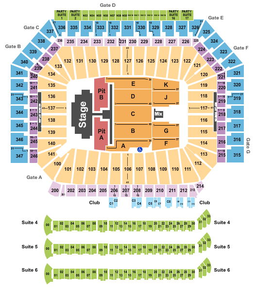 Interactive Seating Chart Ford Field