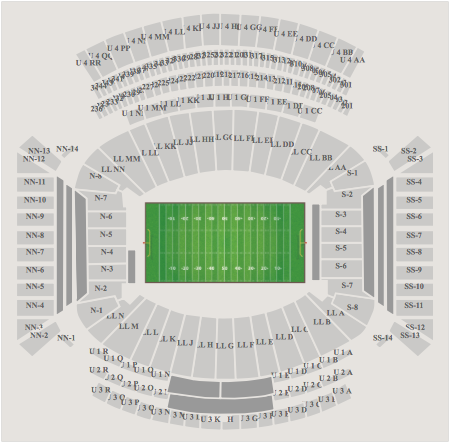 Bryant Denny Seating Chart With Rows
