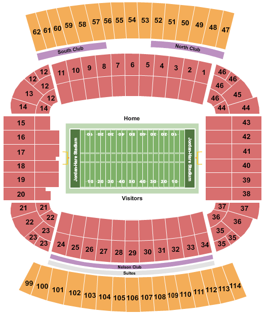 Jordan Hare Stadium Seating Chart