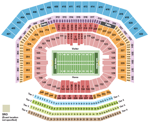 Introducir 31+ imagen levi’s stadium seating chart with row numbers