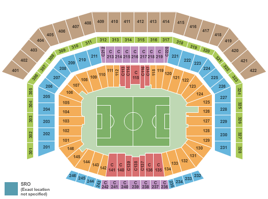 San Francisco 49ers Seating Chart Map at Levi's Stadium