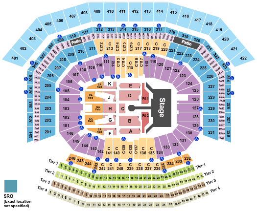 Levi's Stadium Seating Chart + Section, Row & Seat Number Info