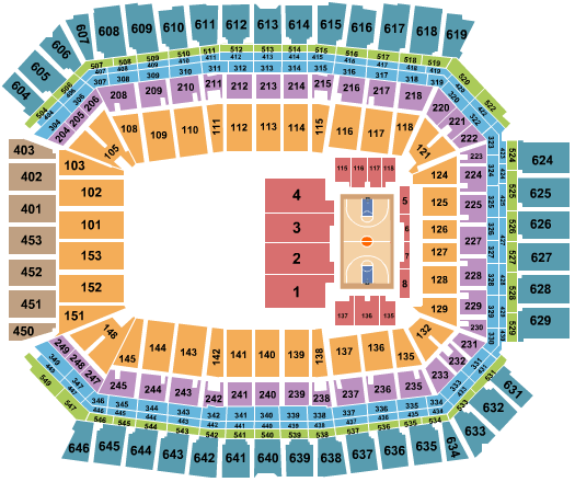 Lucas Oil Stadium Seating Chart Section Row And Seat Number Info