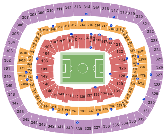Metlife Stadium Seating Chart Soccer