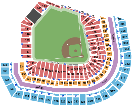 Oracle Park Seating Chart + Rows, Seats and Club Seats