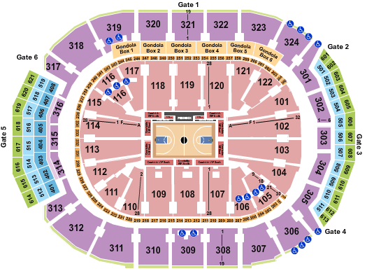 Scotiabank Arena Seating Chart + Rows, Seat Numbers and Club ...