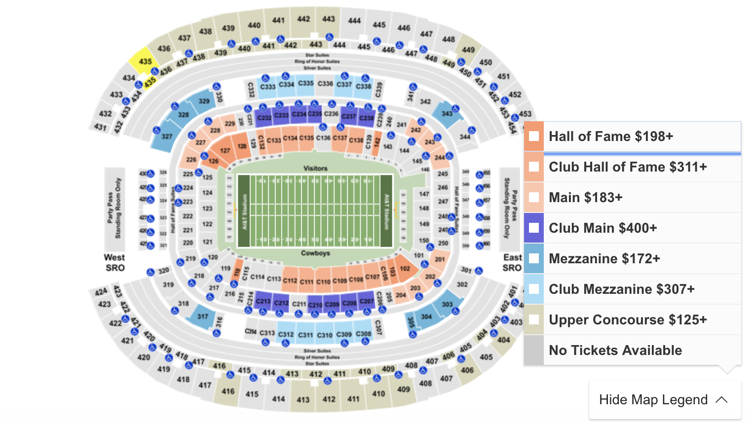 Kyle Field Seating Chart With Rows: A Visual Reference of Charts ...