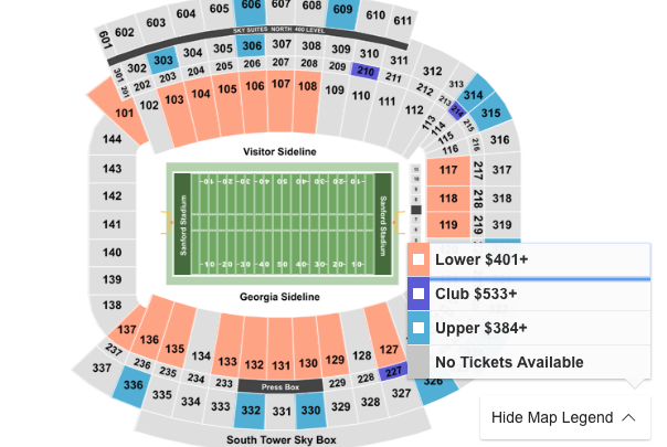 Georgia vs Kentucky Ticket Sales Intel - Not a Cheap Seat in the House, Arena