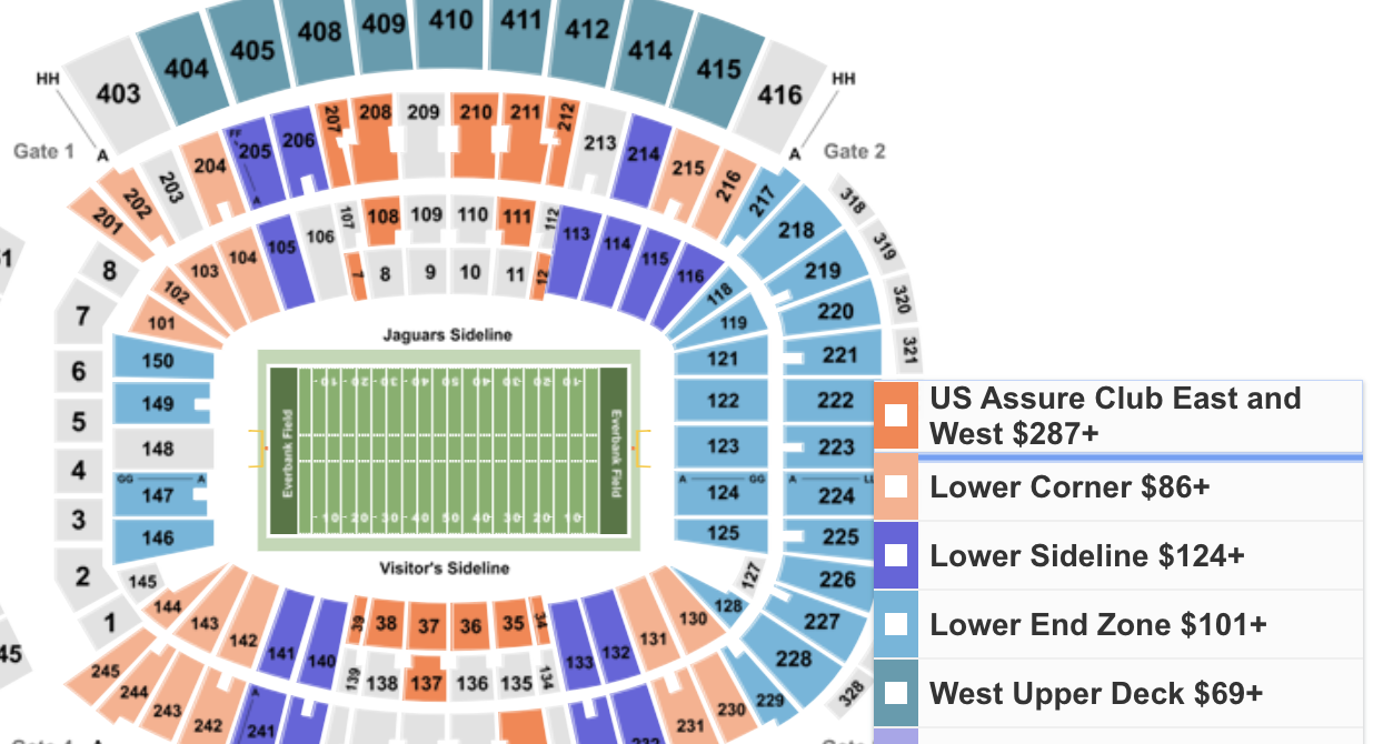 Tiaa Bank Stadium Seating Chart