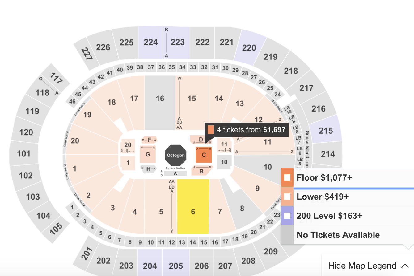 T Mobile Arena Las Vegas 3d Seating Chart