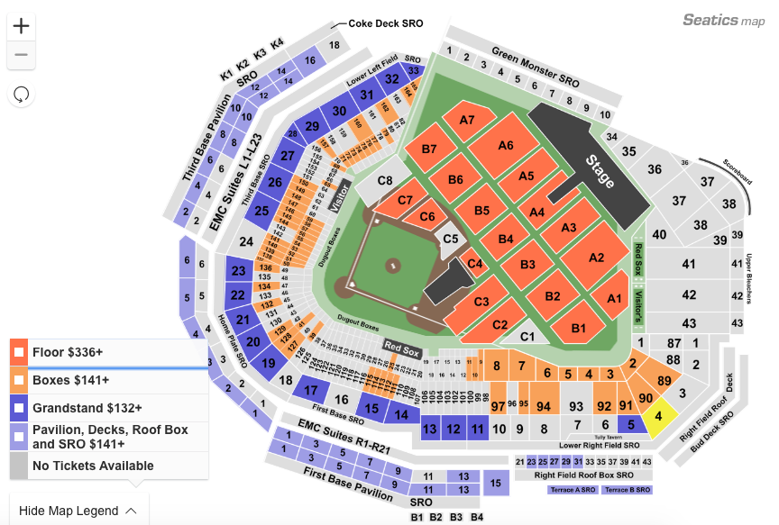 How To Find Cheapest 2021 Fenway Park Concert Series Tickets