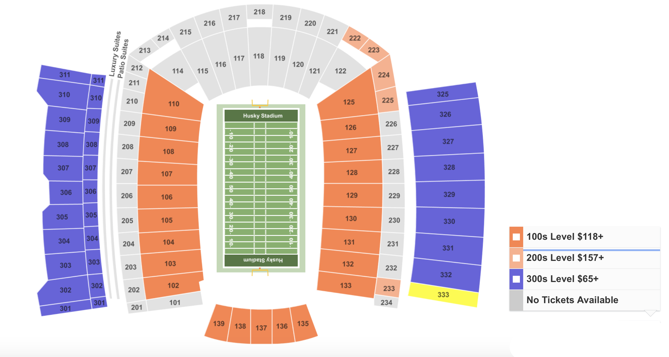 Uw Husky Football Seating Chart