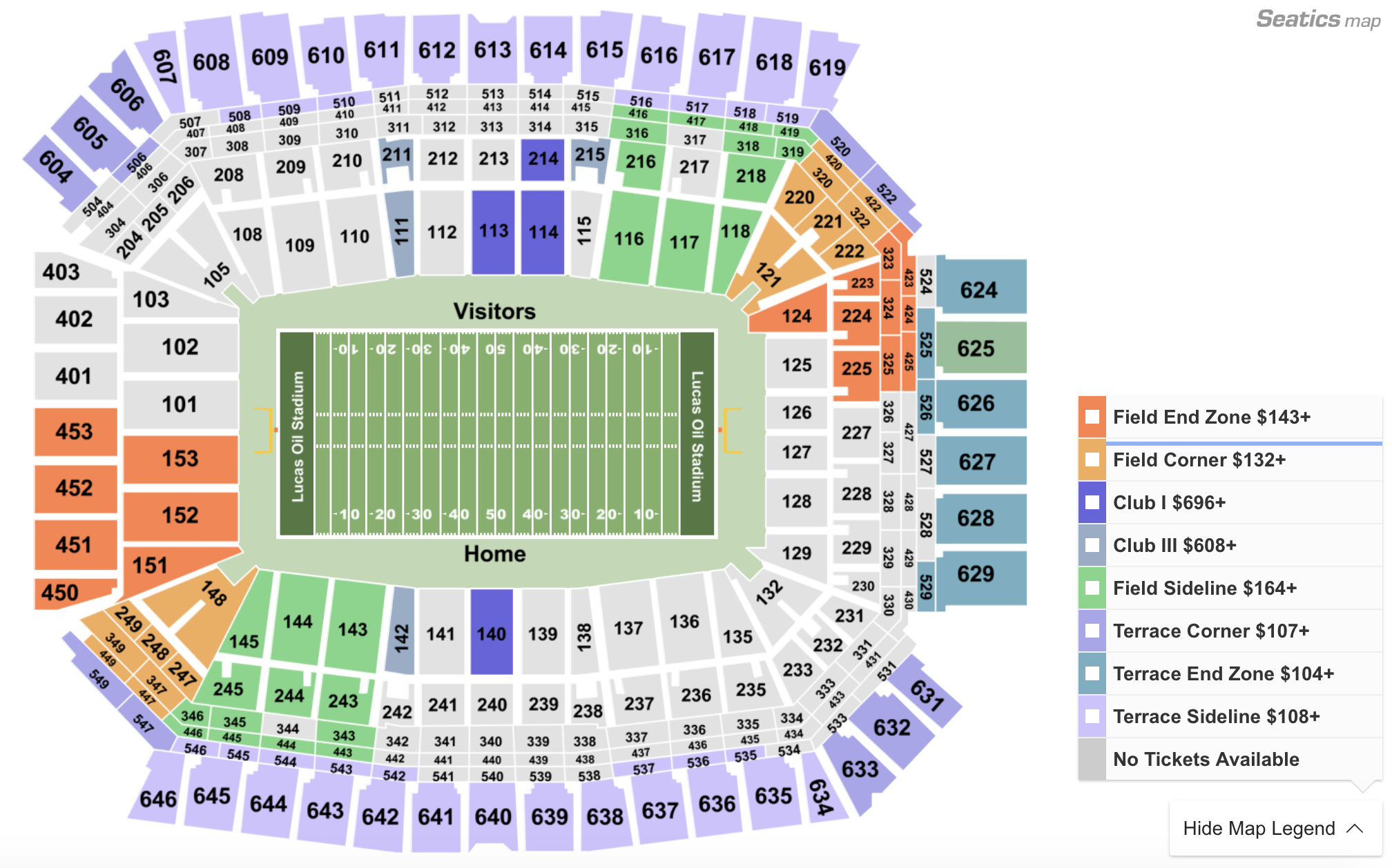 Gallery of michigan stadium seating chart rows seat numbers 