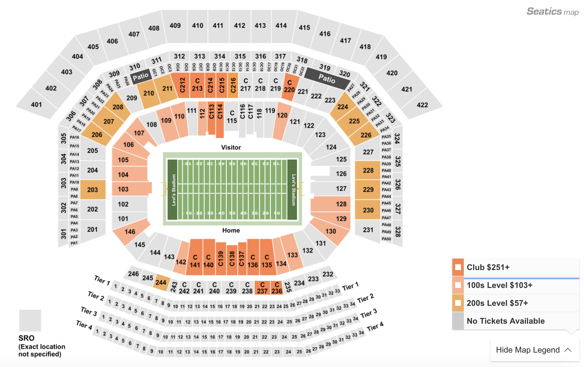 Sun Devil Stadium Seating Chart 2016