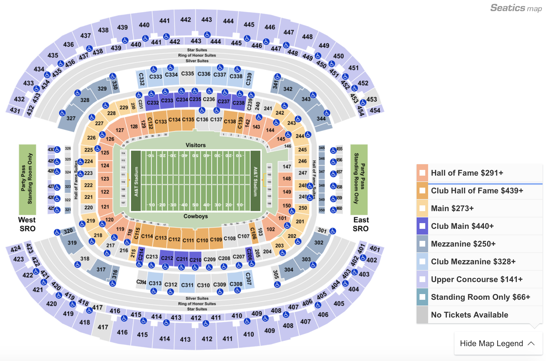 Detroit Lions Stadium Seating Chart