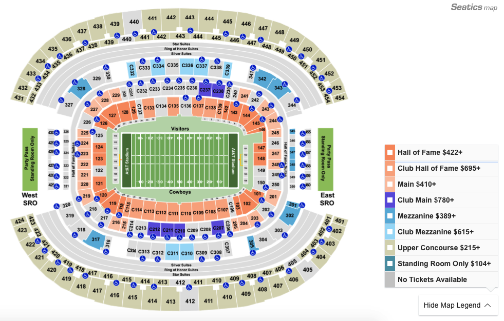 How To Find The Cheapest Cowboys Vs Packers Tickets At At T