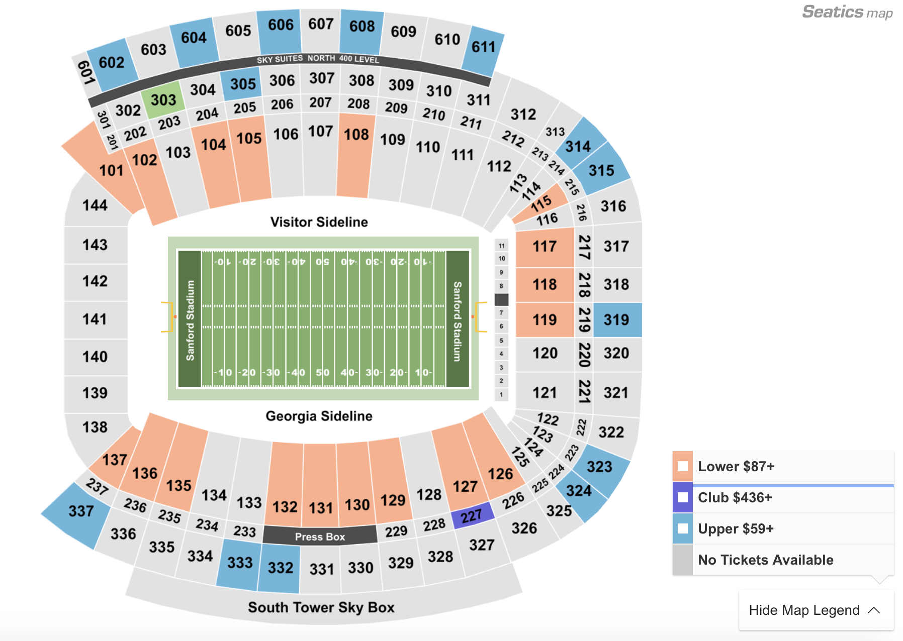 Georgia vs Kentucky Ticket Sales Intel - Not a Cheap Seat in the House, Arena