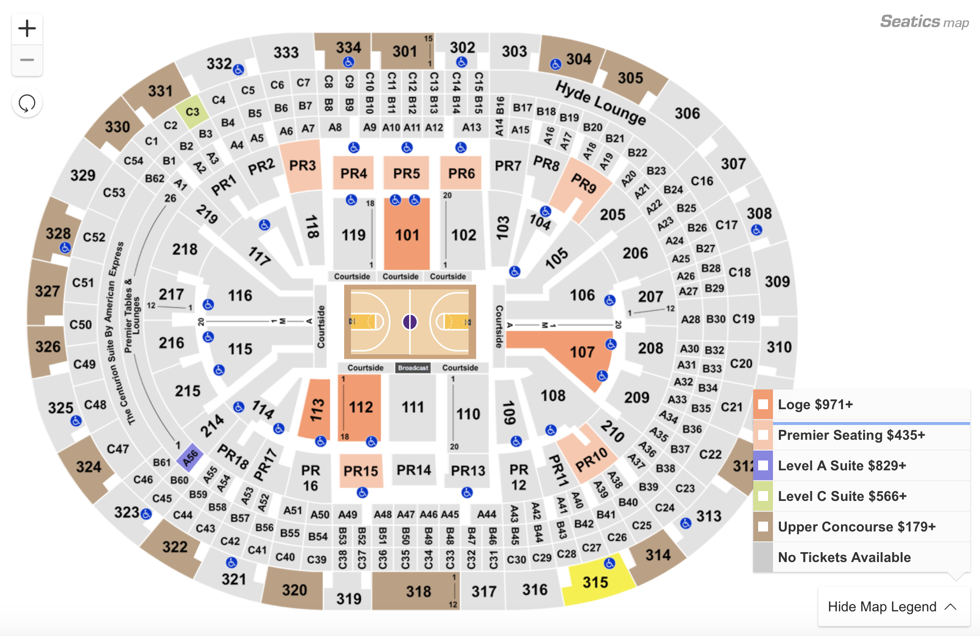 La Lakers Seating Chart
