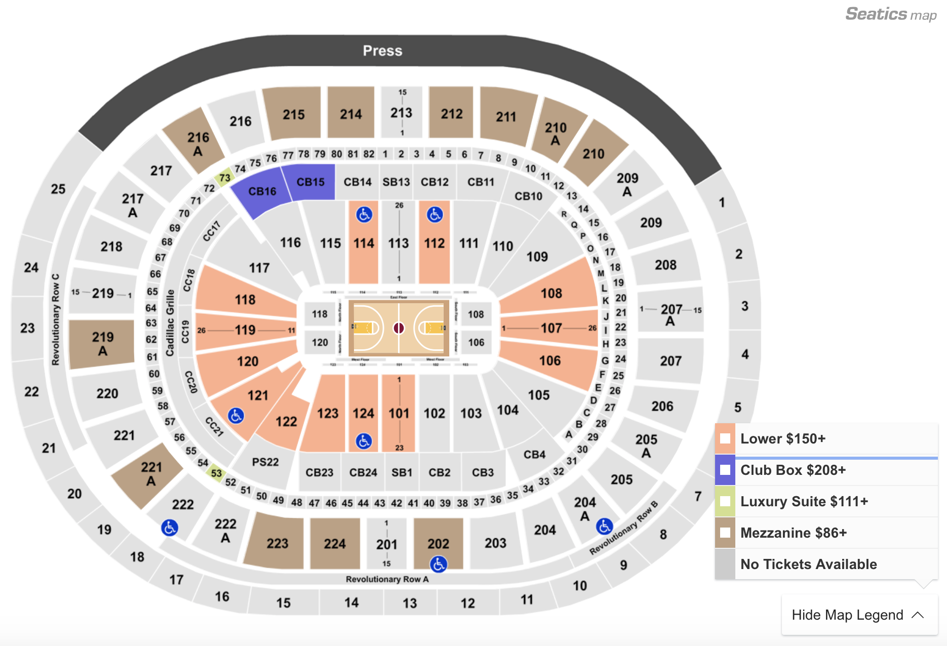 Timberwolves Seating Chart With Rows