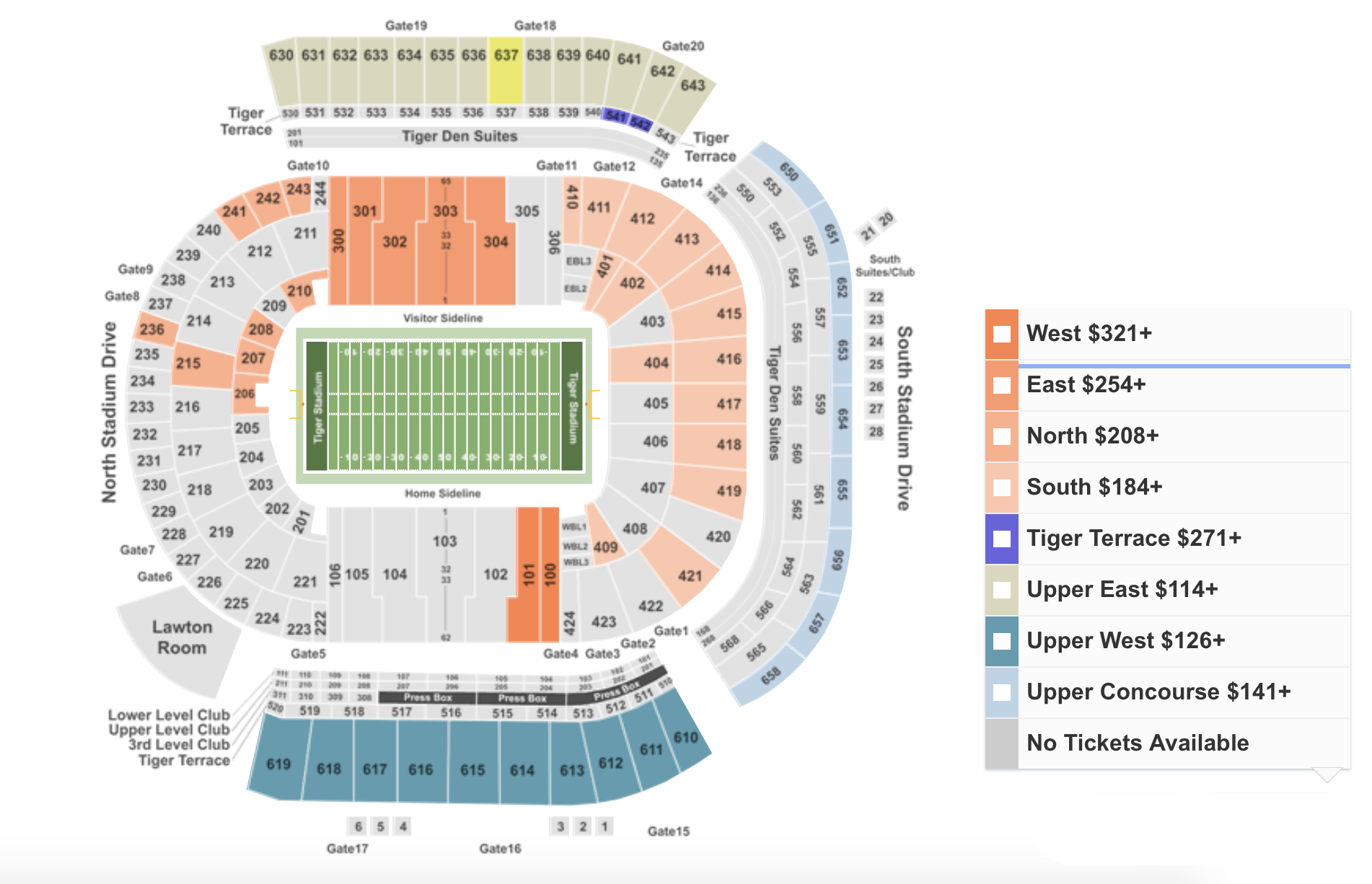 Lsu Tiger Stadium Virtual Seating Chart