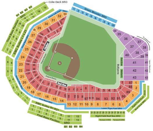 The Incredible as well as Stunning fenway seating chart